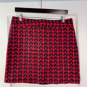 Vineyard Vines Red and Blue A-line Mini Skirt for Casual Work
